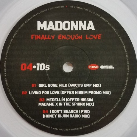 Madonna - Finally Enough Love (coloured) (0081227883645) виниловая пластинка - фото 6