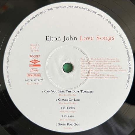 Elton John - Love Songs (remastered 2022) (0602445823451) виниловая пластинка - фото 8