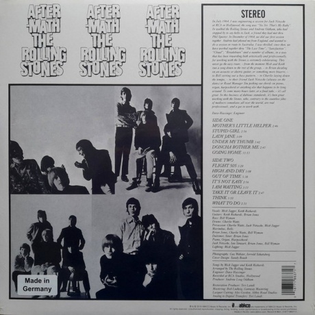 The Rolling Stones - Aftermath (UK Version) (0018771863717) виниловая пластинка - фото 2