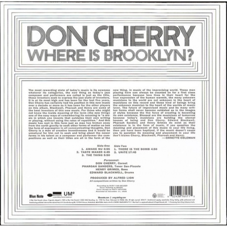 Don Cherry - Where Is Brooklyn? (0602438761715) виниловая пластинка - фото 2