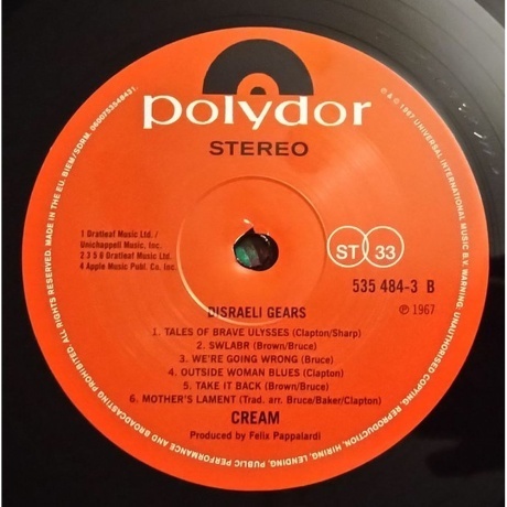 Cream - Disraeli Gears (0600753548431) виниловая пластинка - фото 5