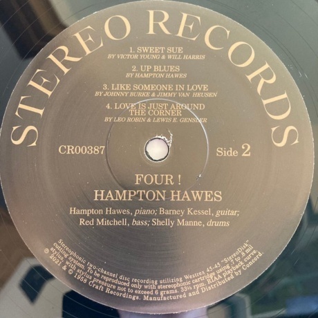 Hampton Hawes - Four! (Analogue, Acoustic Sounds) (0888072241015) виниловая пластинка - фото 4