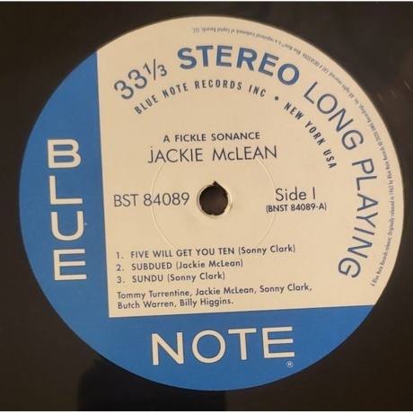Jackie McLean - A Fickle Sonance (0602508503207) виниловая пластинка - фото 3