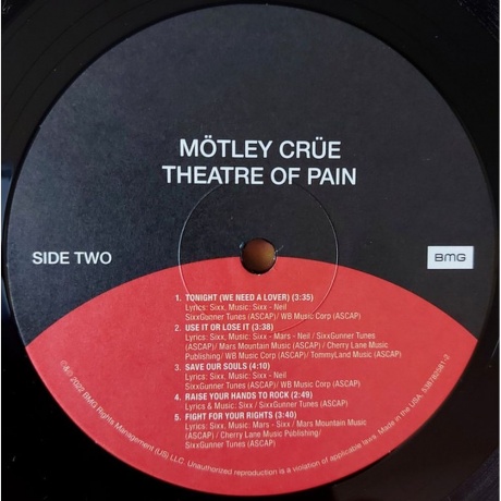 Motley Crue - Theatre Of Pain (4050538782585) виниловая пластинка - фото 5
