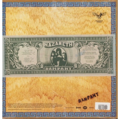 Nazareth - Rampant (Blue) (4050538801422) виниловая пластинка - фото 2