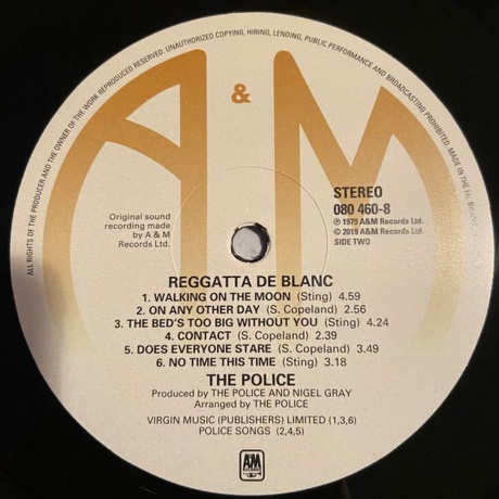 The Police - Reggatta De Blanc (0602508046087) виниловая пластинка - фото 4