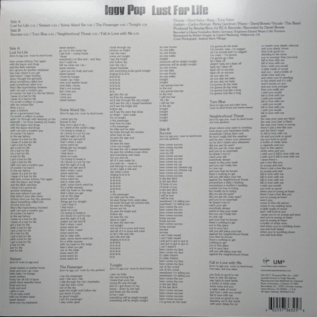 Iggy Pop - Lust For Life (0602557363258) виниловая пластинка - фото 2