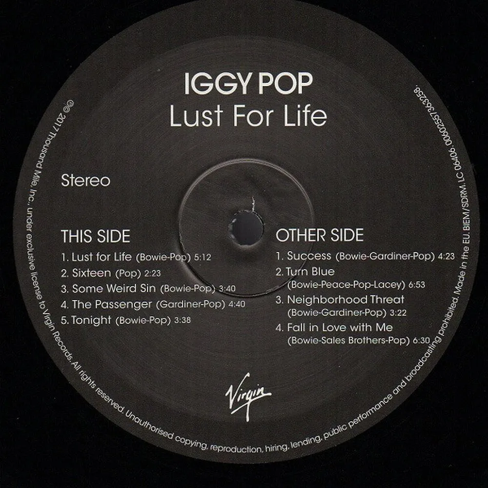 Iggy Pop - Lust For Life (0602557363258) виниловая пластинка - фото 8