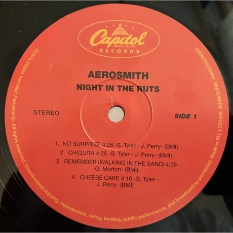 Aerosmith - Night In The Ruts (0602455248657) виниловая пластинка - фото 3