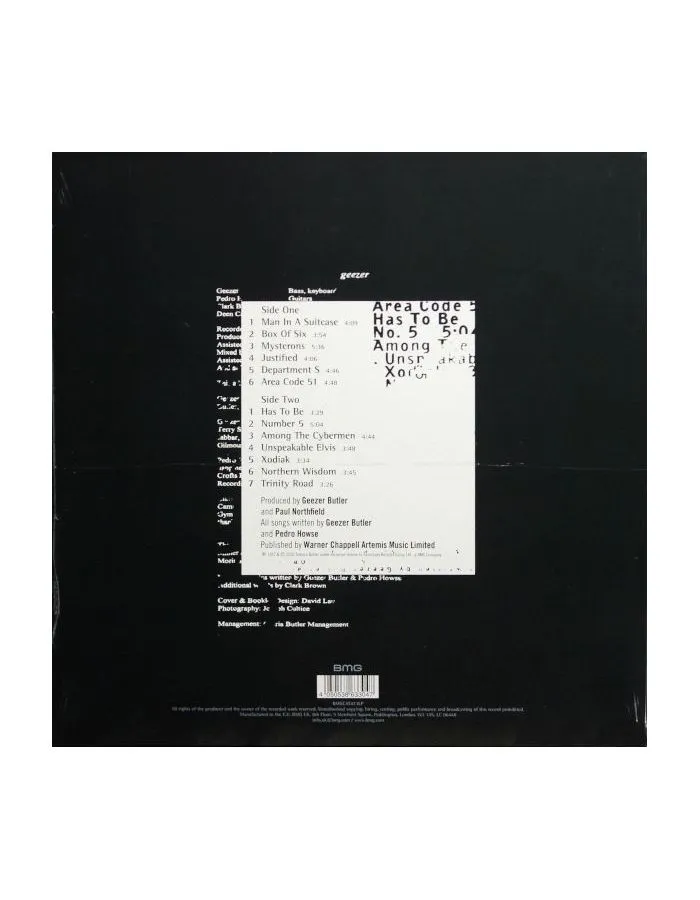 Виниловая пластинка Butler, Geezer, Black Science (4050538633047) - фото 2