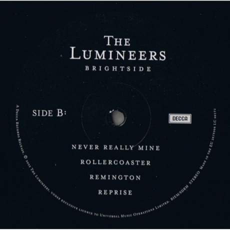The Lumineers - Brightside (0602435739069) виниловая пластинка - фото 4