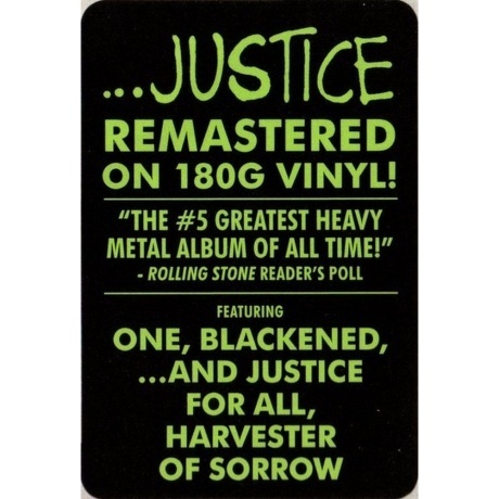 Metallica - ...And Justice For All (0602567690238) виниловая пластинка - фото 10