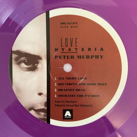 Peter Murphy - Love Hysteria (coloured) (0607618009212) виниловая пластинка - фото 5