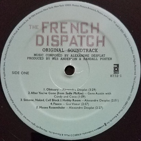 OST - The French Dispatch (Various Artists) (0018771877219) виниловая пластинка - фото 9
