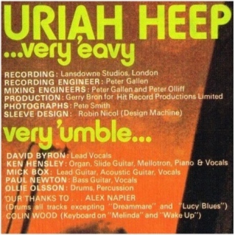 Uriah Heep - Very 'Eavy ...Very 'Umble (5414939928352) виниловая пластинка - фото 10