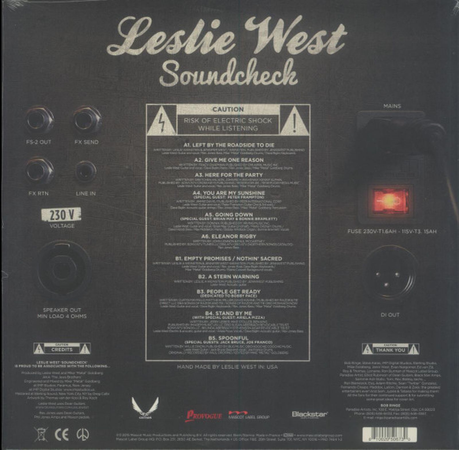 Виниловая пластинка West, Leslie, Soundcheck (coloured) (0810020506730) - фото 2