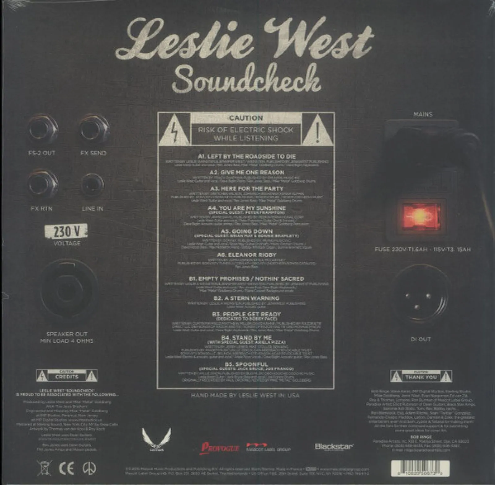Виниловая пластинка West, Leslie, Soundcheck (coloured) (0810020506730) - фото 2