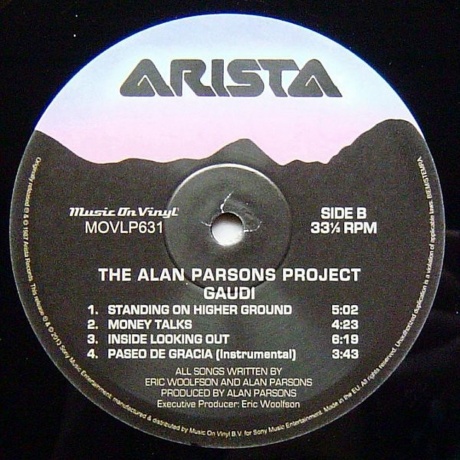 The Alan Parsons Project - Gaudi (8718469531608) виниловая пластинка - фото 4