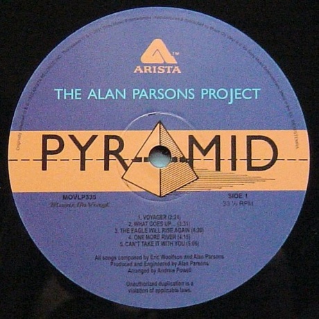The Alan Parsons Project - Pyramid (8713748982065) виниловая пластинка - фото 5
