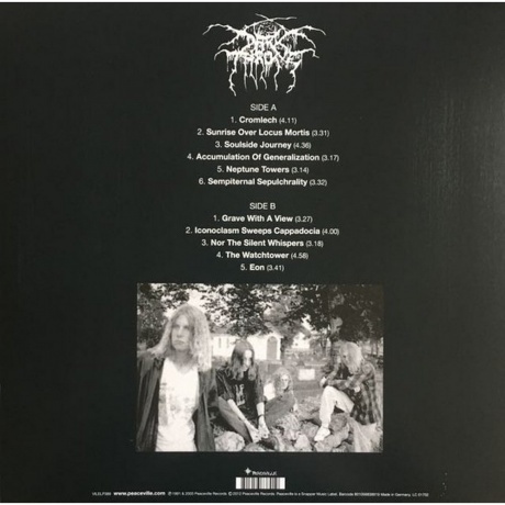 Darkthrone - Soulside Journey (0801056838919) виниловая пластинка - фото 2