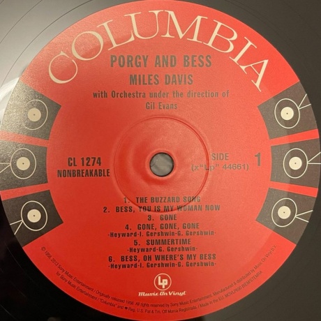 Miles Davis - Porgy And Bess (8718469532070) виниловая пластинка - фото 3