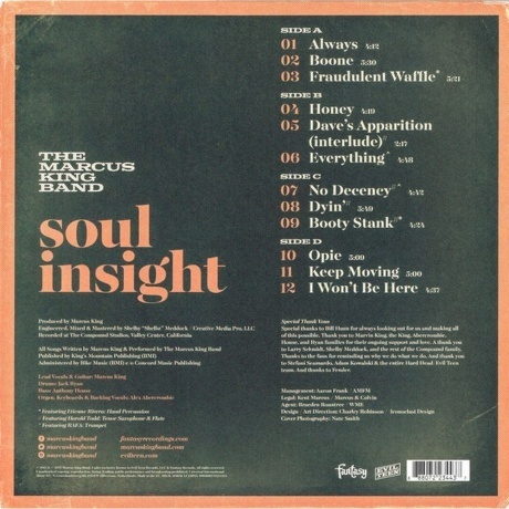 The Marcus King Band - Soul Insight (0888072234437) виниловая пластинка - фото 2