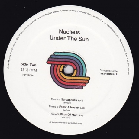 Nucleus - Under The Sun (4251804125390) виниловая пластинка - фото 3