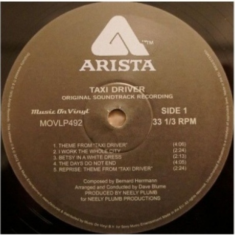 OST - Taxi Driver (Bernard Herrmann) (8718469530373) виниловая пластинка - фото 3