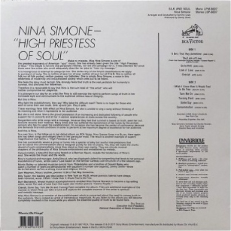 Nina Simone - Silk &amp; Soul (8713748981037) виниловая пластинка - фото 2