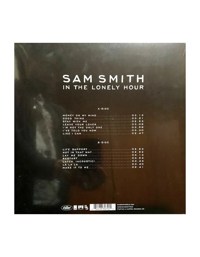 Виниловая пластинка Smith, Sam, In The Lonely Hour (0602438807925) - фото 2