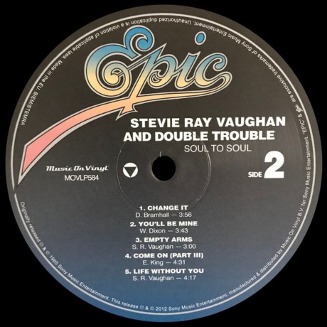 Stevie Ray Vaughan - Soul To Soul (8718469531189) виниловая пластинка - фото 5