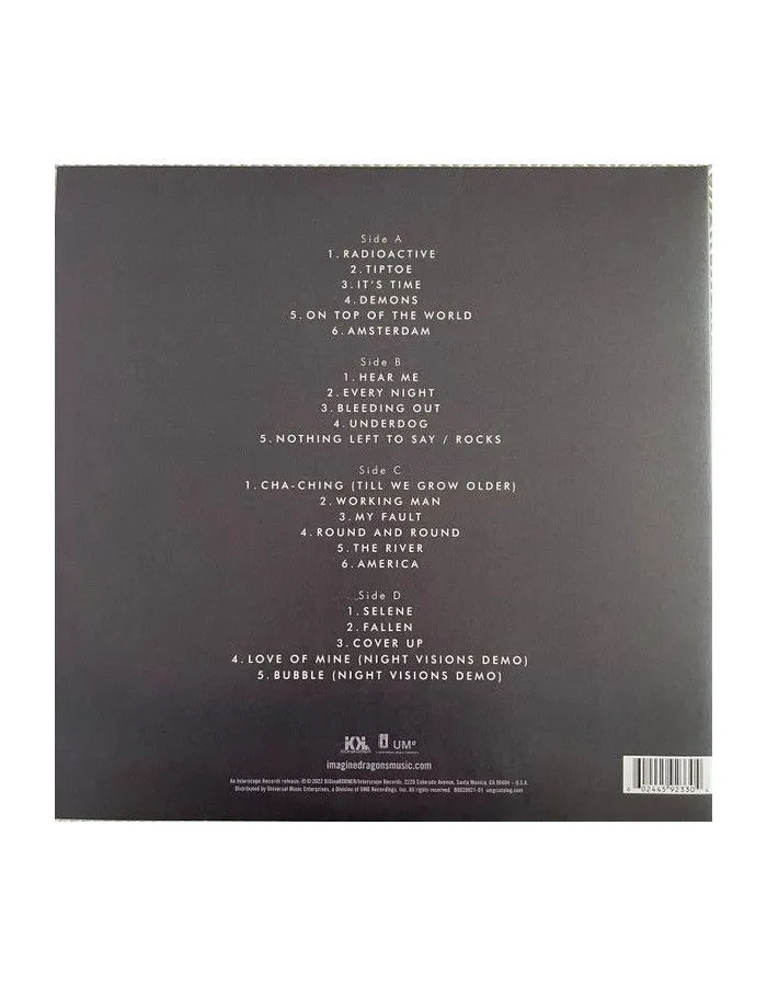 Виниловая пластинка Imagine Dragons, Night Visions (coloured) (0602445923304) - фото 5