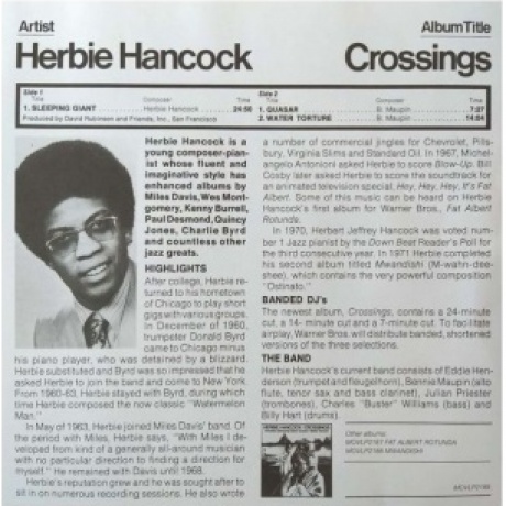 Herbie Hancock - Crossings (8719262007154) виниловая пластинка - фото 7