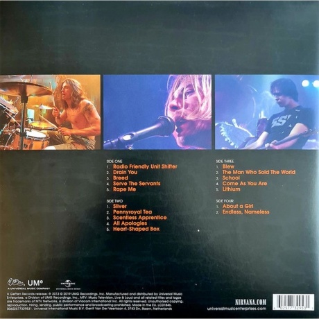 Nirvana - Live And Loud (0602577329531) виниловая пластинка - фото 2