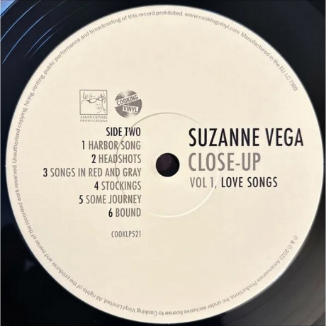 Suzanne Vega - Love Songs (0711297492118) виниловая пластинка - фото 5