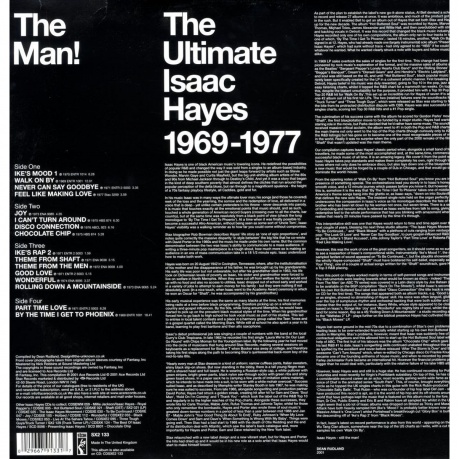 Isaac Hayes - The Man: Ultimate (0029667913317) виниловая пластинка - фото 2