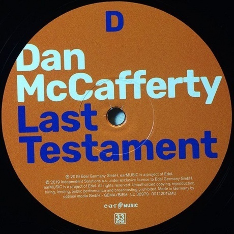 4029759142010, McCafferty, Dan, Last Testament виниловая пластинка - фото 8