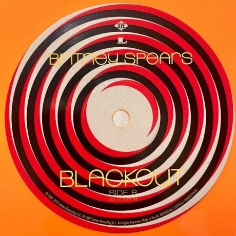 0196587791513, Spears, Britney, Blackout (coloured) виниловая пластинка - фото 7