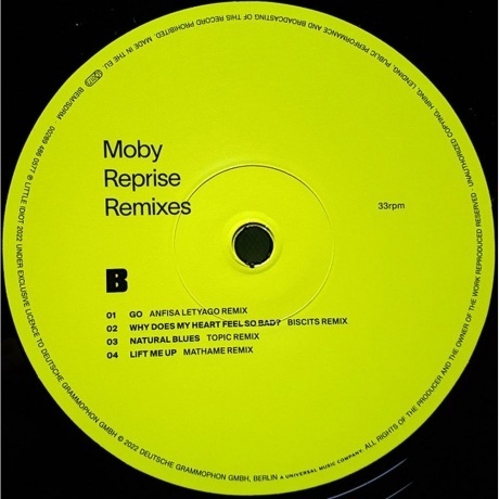 Moby - Reprise Remixes (0028948605767) виниловая пластинка - фото 6
