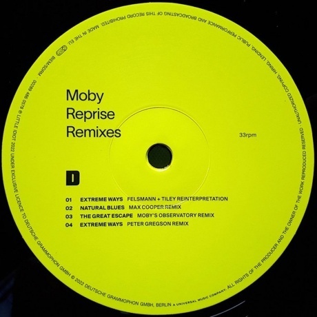 Moby - Reprise Remixes (0028948605767) виниловая пластинка - фото 8