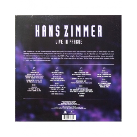 0602508799754, Виниловая пластинка Zimmer, Hans, Live In Prague (coloured) - фото 4