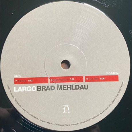 Brad Mehldau - Largo (0075597904901) виниловая пластинка - фото 4