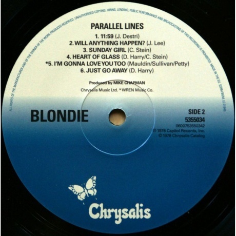 Blondie - Parallel Lines (0600753550342) виниловая пластинка - фото 4