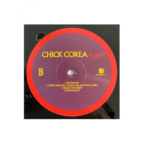 Виниловая пластинка Corea, Chick, Plays (0888072171473) - фото 8