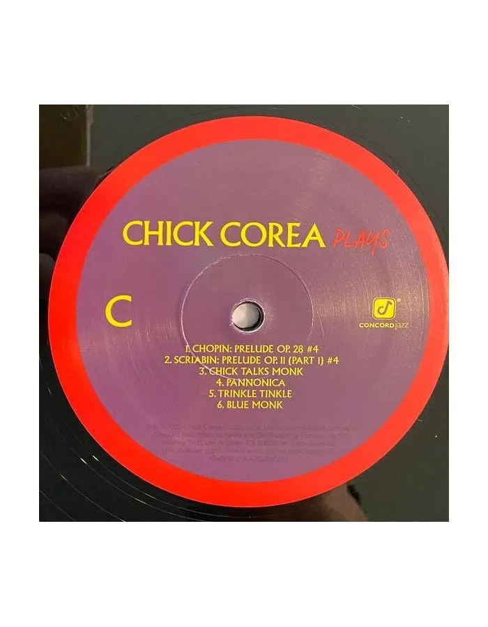 Виниловая пластинка Corea, Chick, Plays (0888072171473) - фото 9
