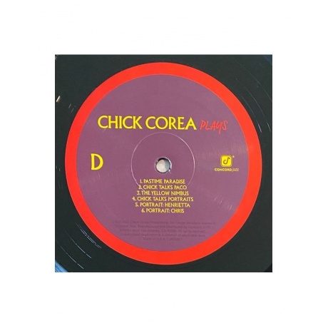 Виниловая пластинка Corea, Chick, Plays (0888072171473) - фото 10