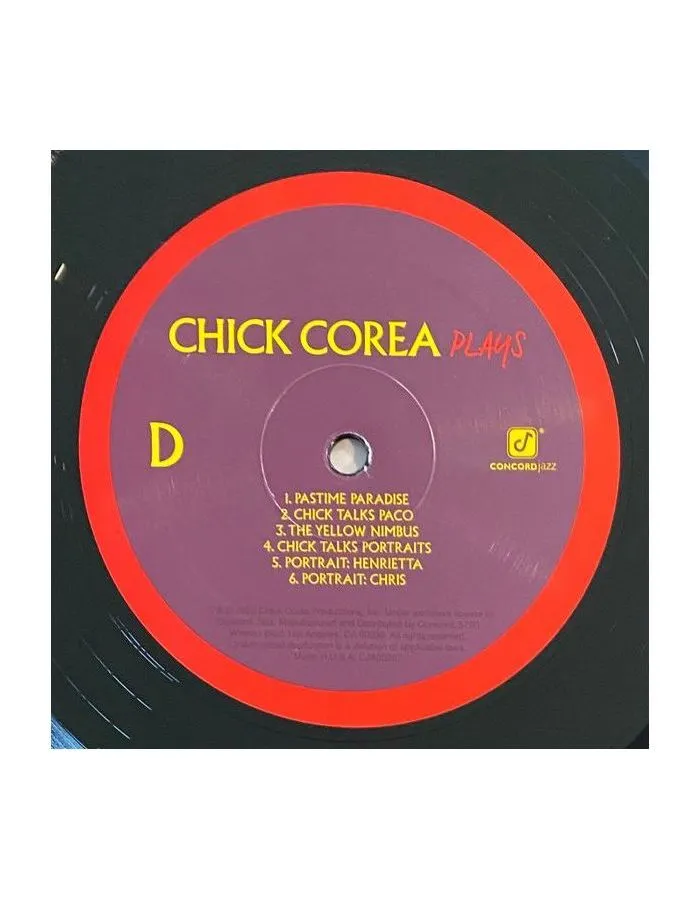 Виниловая пластинка Corea, Chick, Plays (0888072171473) - фото 10