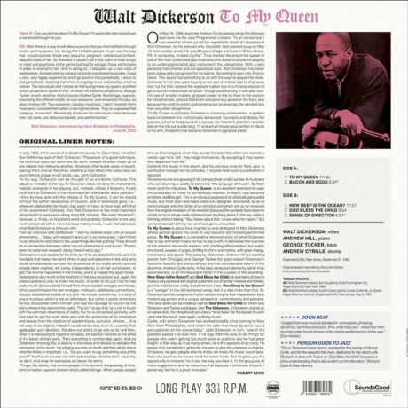 Walt Dickerson - To My Queen (8436563184574) виниловая пластинка - фото 2