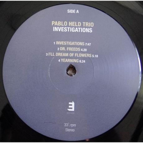 Pablo Held - Investigations (5060509790340) виниловая пластинка - фото 2