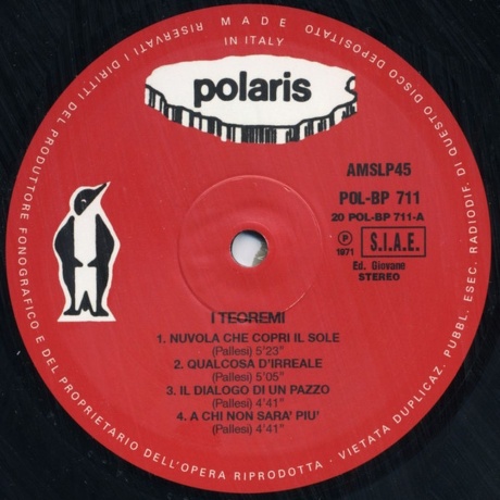 I Teoremi - I Teoremi (8016158304541) виниловая пластинка - фото 3